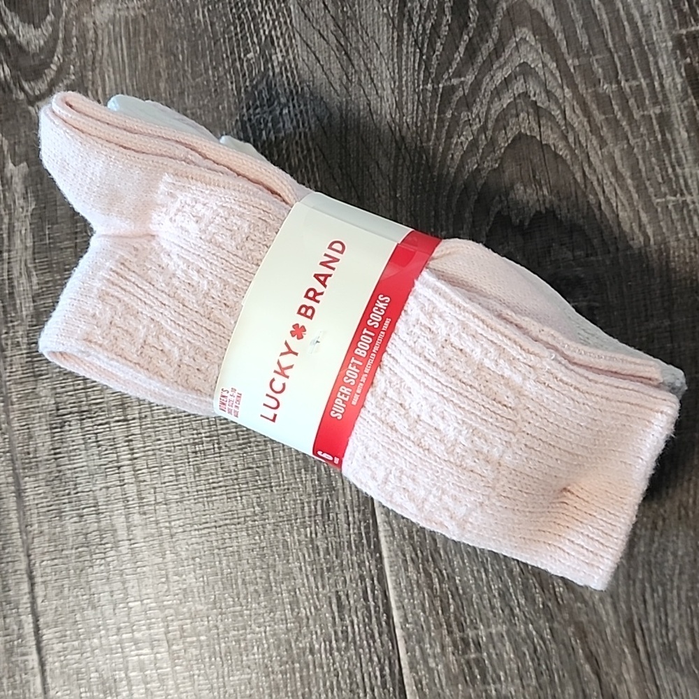 6 pair Lucky Brand super soft Boots Socks - Picture 2 of 5
